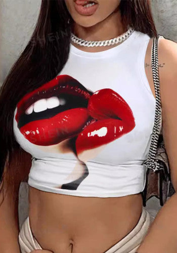 Red Lips Crop