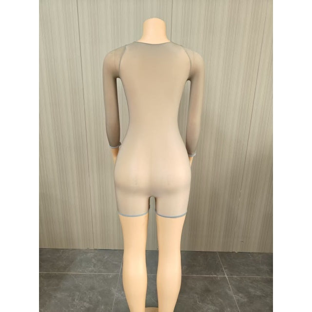Grey Snatched Romper