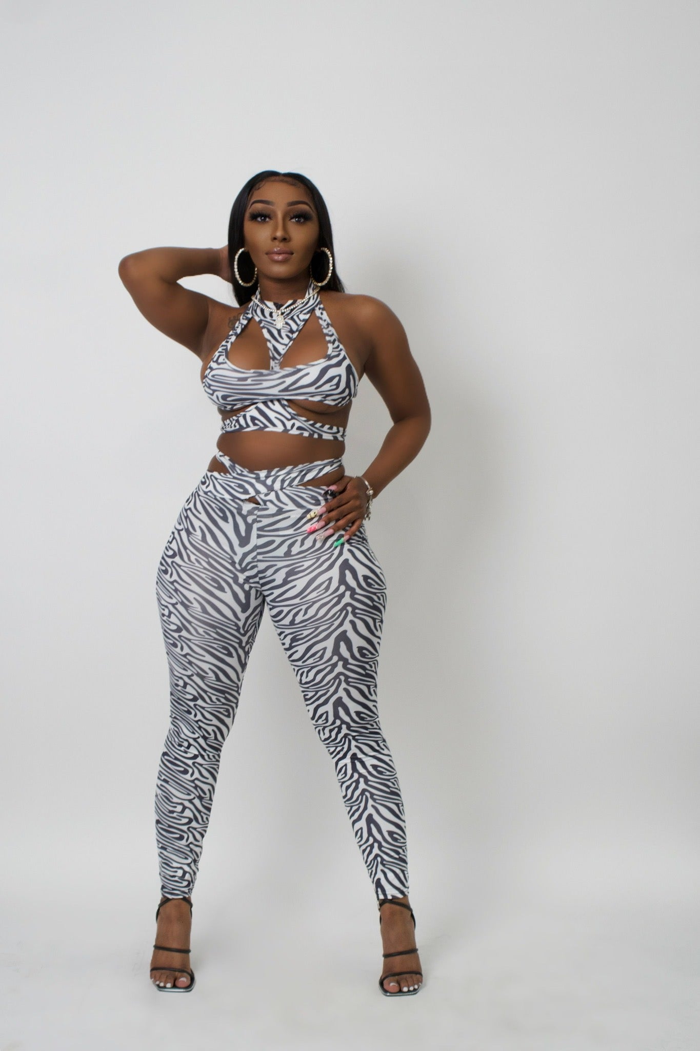 Zebra Stripes Two Piece Set