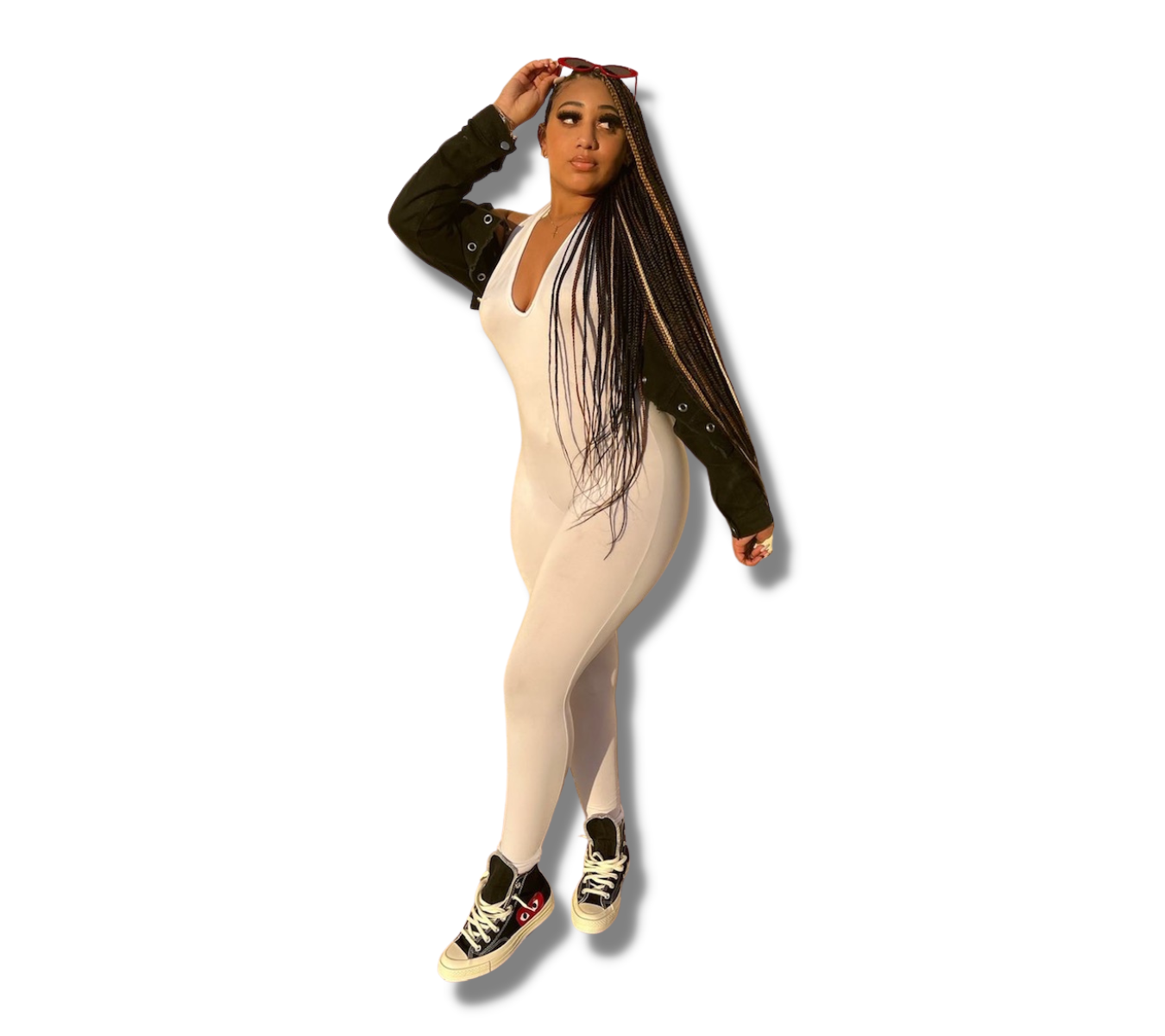 White Backless Jumpsuit