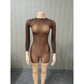 Brown Snatched Romper