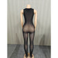 Black Snatched Sleeveless Jumpsuit