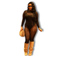 Black Snatched Jumpsuit