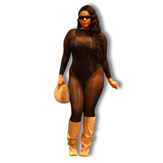 Black Snatched Jumpsuit