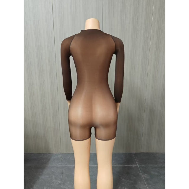 Brown Snatched Romper