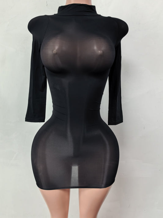 Black Snatched Dress