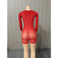 Red Snatched Romper