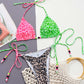 Strawberry Kiwi Leopard Bikini