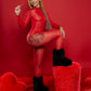 Red Snatched Jumpsuit