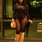 Black Snatched Jumpsuit