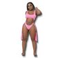 Hollow Out One Piece PINK
