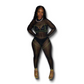 Black/Green Jumpsuit