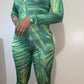 Zipper Long Sleeve Fitness Jumpsuit