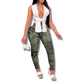 Bandage Sleeveless Top Leggings Set