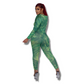 Zipper Long Sleeve Fitness Jumpsuit