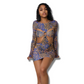 Hollow Out Printed Bodycon Dress