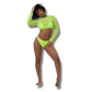 Neon 3 Piece Bikini Set
