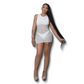 White Mesh Dress