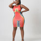 Printed Sleeveless Bodycon Dress