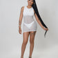 White Mesh Dress