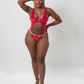 Pink Suede Cover Up Bikini