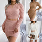 Long Sleeve Skirt Set