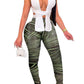 Bandage Sleeveless Top Leggings Set