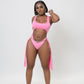 Hollow Out One Piece PINK