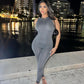Grey Sleeveless Jumpsuit