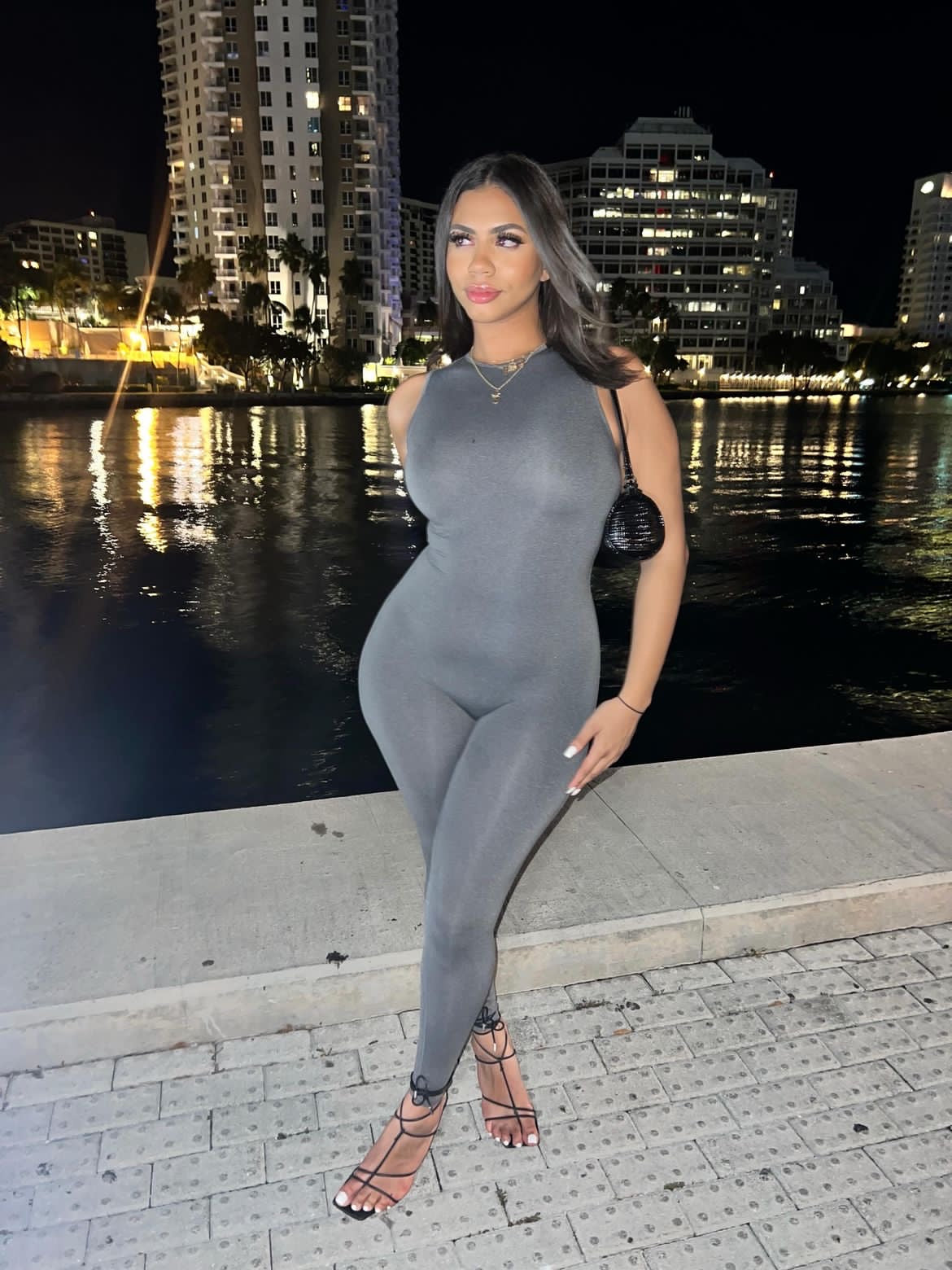 Grey Sleeveless Jumpsuit