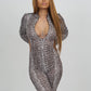 Snakeskin Backless Jumpsuit
