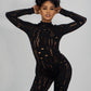Hollow Out Long Sleeve Jumpsuit