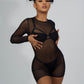 Black 3 Piece Mesh Cover Up