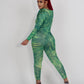 Zipper Long Sleeve Fitness Jumpsuit